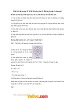 Giải bài tập trang 31 SGK hóa học lớp 8 bài luyện tập 1 chương 1 