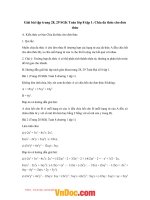 Giải bài tập trang 28, 29 SGK toán lớp 8 tập 1 chia đa thức cho đơn thức 