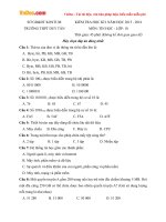 Đề thi học kì 1 môn Tin học lớp 10 trường THPT Duy Tân, KonTum năm học 2015 - 2016