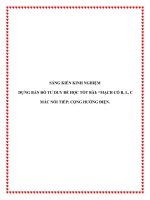 Dựng bản đồ tư duy để học tốt bài mạch có r, l, c mắc nối tiếp; cộng hưởng điện 