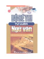 Bộ đề thi tự luận ngữ văn 
