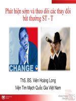 Phát hiện sớm thay đổi ST-T