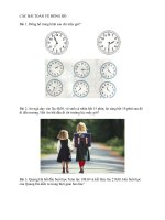 CÁC bài TOÁN về ĐỒNG hồ