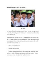 Sáng kiến kinh nghiệm lớp 5 – môn sức khỏe 