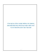 Sáng kiến kinh nghiệm ứng dụng công nghệ thông tin trong đổi mới phương pháp dạy học môn ngữ văn 