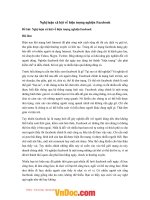 Nghị luận xã hội về hiện tượng nghiện facebook 