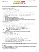 Đề cương ôn thi học kì 1 môn tiếng anh lớp 9 