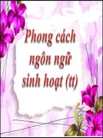 phong cach ngon ngu sinh hoat