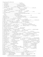 Bài tập tổng hợp ôn thi học kì 2 tiếng anh 6 