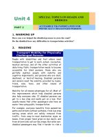 Bài giảng Tiếng Anh chuyên ngành giao thông Trường Đại học Công Nghệ GTVT (UTT) Unit 4 part 2