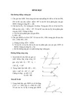 Hình học hai đường thẳng vuông góc 