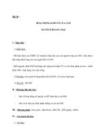 Hoạt động kinh tế của con người ở hoang mạc 