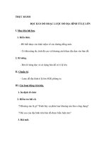 Thực hành đọc bản đồ hoặc lược đồ địa hình tỉ lệ lớn 