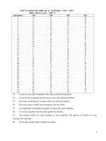 ĐÁP án anh  11 2015 