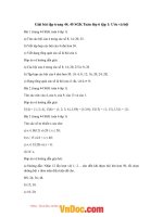 Giải bài tập trang 44, 45 SGK toán lớp 6 tập 1 ước và bội 