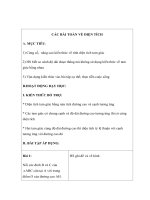 Các bài toán về diện tích 