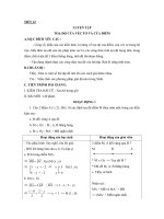 Tiết 12 luyện tập toạ độ của véc tơ và của điểm 