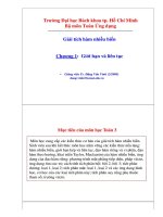 BÀI GIẢNG Toán cao cấp tập 3