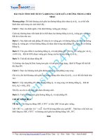 Bài toán tính thể tích và khoảng cách giữa 2 đường thẳng chéo nhau 