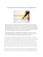 Cách cảm thụ về một đoạn văn, đoạn thơ hay – nghị luận văn học 