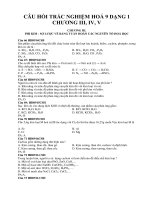 Câu hỏi trắc nghiệm hoá 9 dạng 1 chương iii, iv, v 