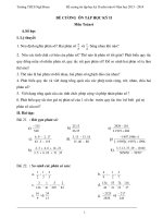 Đề cương ôn tập hk2 toán 6 (2013 2014)   thcs ngũ đoan 