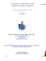 Đánh giá thực hiện công việc tại công ty TNHH MTV Thuốc lá Thăng Long