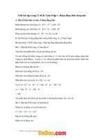 Giải bài tập trang 12 SGK toán 8 tập 1 hằng đẳng thức đáng nhớ 