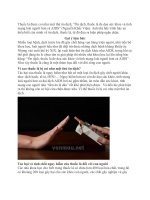 nghị luận về tác hại của thuốc lá 