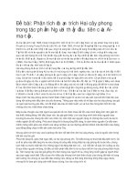 Phân tích đoạn trích hai cây phong trong tác phẩm người thầy đầu tiên của ai ma tốp 