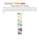 Tiếng anh lớp 6 chương trình mới unit 2 my home 