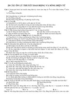 20 câu ôn lý thuyết dao động và sóng điện từ