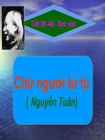 Tuần 11: Chữ người tử tù