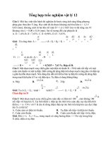 Tổng hợp trắc nghiệm vật lý 12