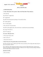 Giải bài tập SGK tiếng anh lớp 7 unit 1 back to school 