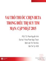 Vai Trò Thuốc Chẹn Beta Trong Điều Trị Suy Tim Mạn