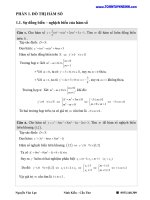 PHẦN 1  đồ THỊ hàm số 