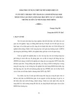 Sáng kiến kinh nghiệm  khai thác sử dụng thiết bị thí nghiệm hiện có và tổ chức cho học viên tham gia làm đồ dùng dạy học nhằm nâng cao chất lượng dạy học môn vật lý 