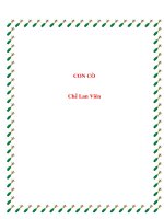 Ngữ văn lớp 9 soạn bài con cò của chế lan viên 