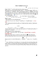 TRẮC NGHIỆM vật lý 12