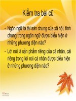 Tuan3  tu ngon ngu chung den loi noi ca nhan   tiep62 