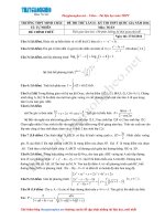 đề thi THPT quốc gia năm 2016 Trường Minh Châu hưng yên lần  2