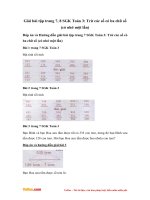 Giải bài tập trang 7, 8 SGK Toán 3: Trừ các số có ba chữ số (có nhớ một lần)