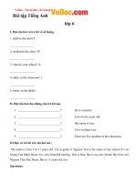 Bài tập tiếng anh lớp 6 unit 4 big or small số 2 