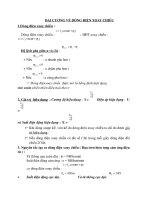 ĐẠI CƯƠNG về DÒNG điện XOAY CHIỀU