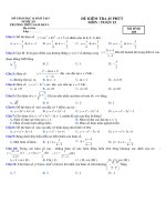 KIEM TRA 45p TRAC NGHIEM toán