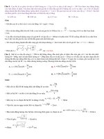 Bài tập dao động cơ cực hay ( có đáp án chi tiết)