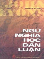 Ngữ nghĩa học dẫn luận   NXB giáo dục 