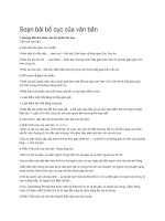 Soạn bài bố cục của văn bản 