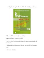 Sáng kiến kinh nghiệm cấu trúc đề thi tuyển sinh đại học, cao đẳng 